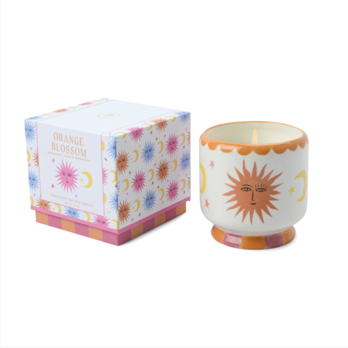 HOF House of Furniture Adopo 8 oz./226g Sun Ceramic W/ Warning Label & Dustcover - Orange Blossom